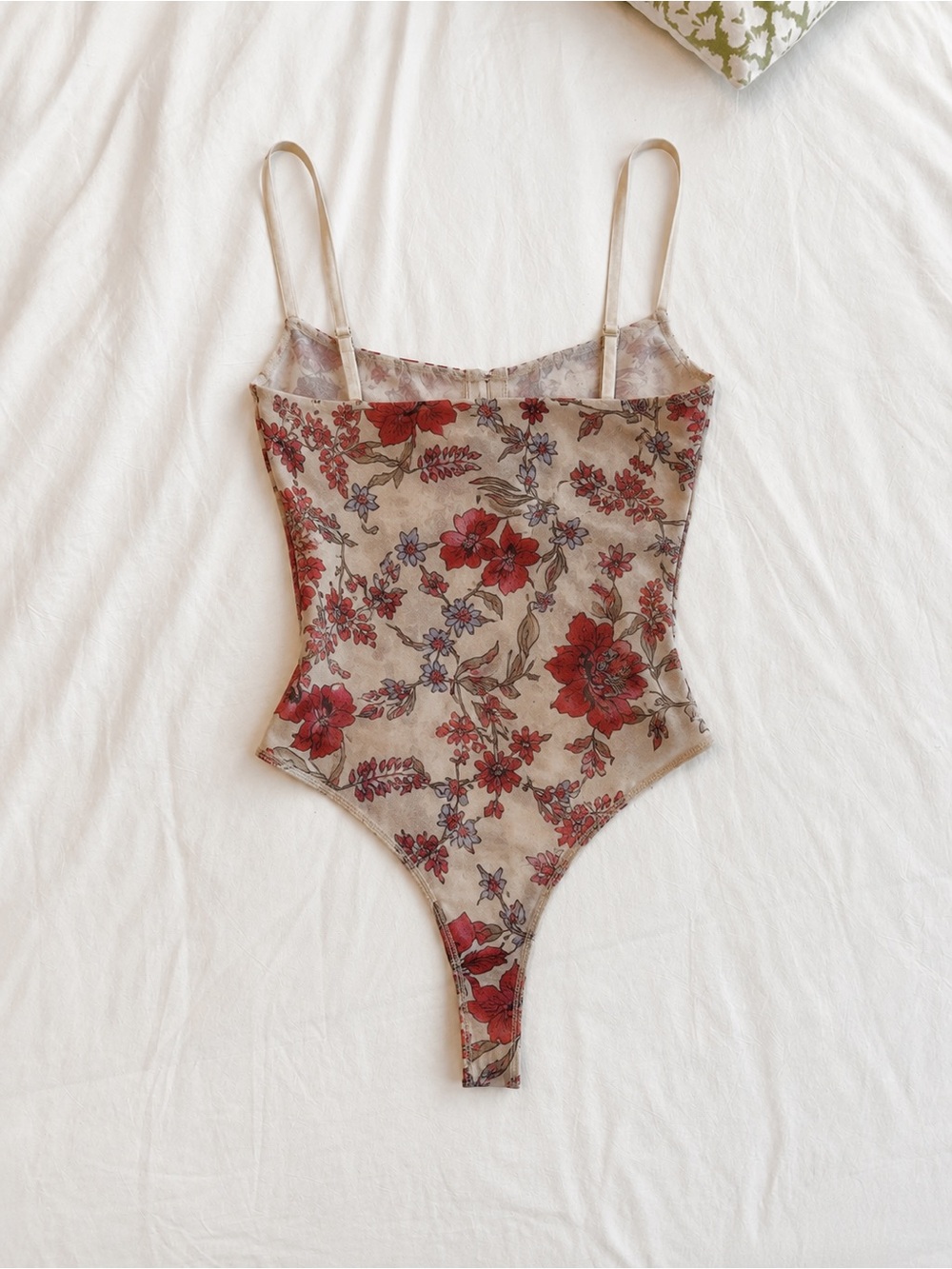 Free People floral corset bodysuit size S - Picture 2 of 4